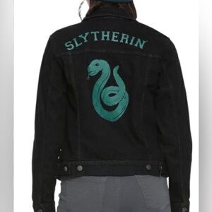 NWoT Harry Potter Slytherin Girls Denim Jacket